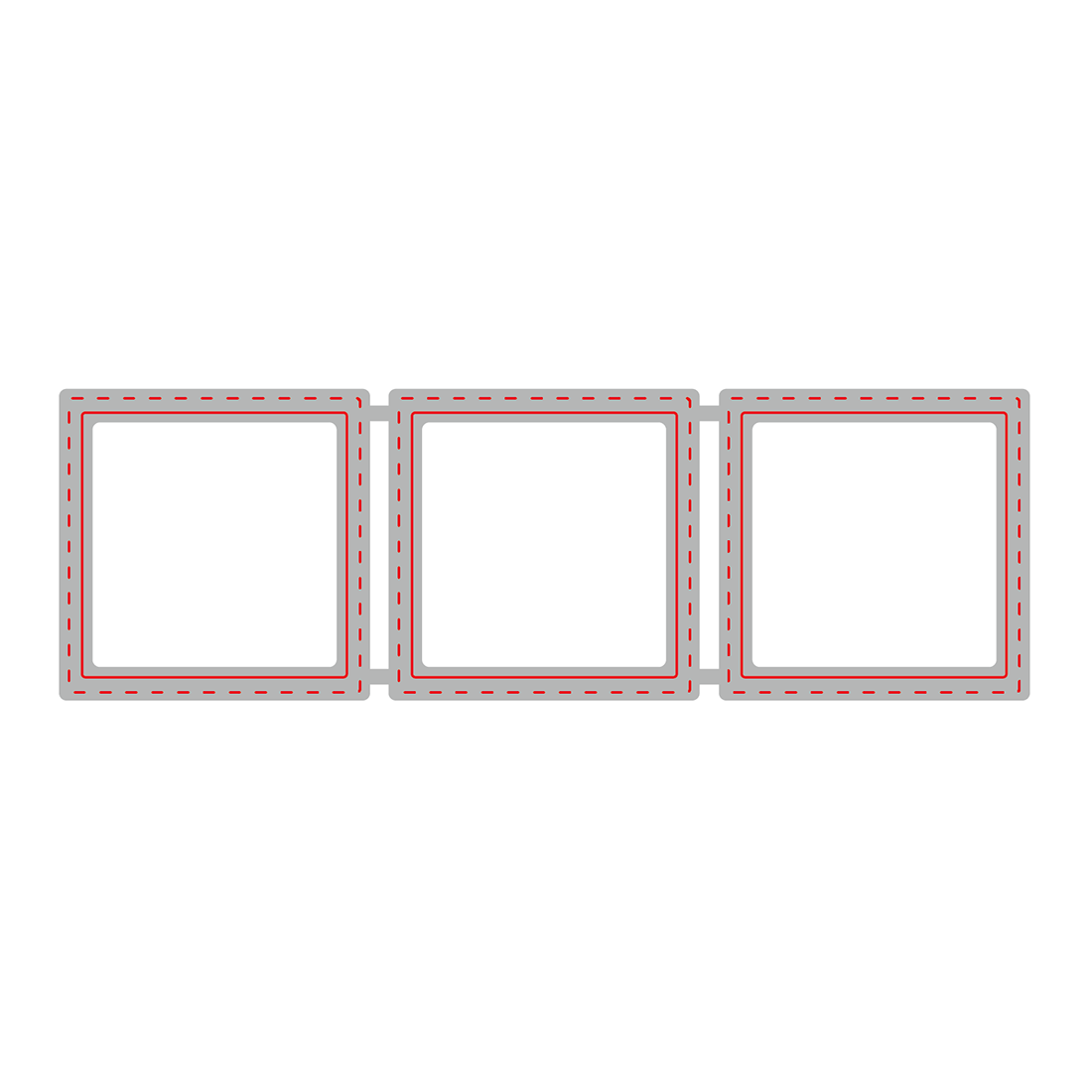 Honey Bee - Square Windows Trio | Honey Cuts