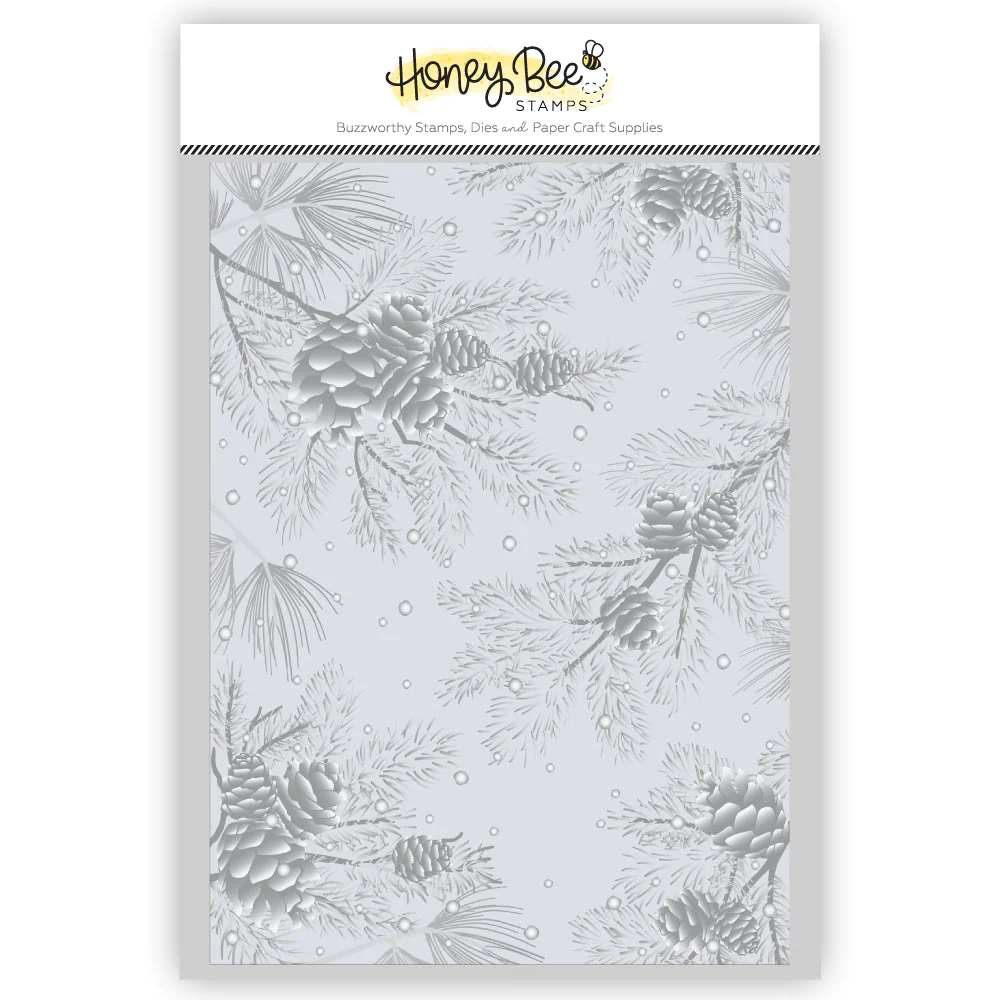 Honey Bee - Snowy Pines - 3D Embossing Folder