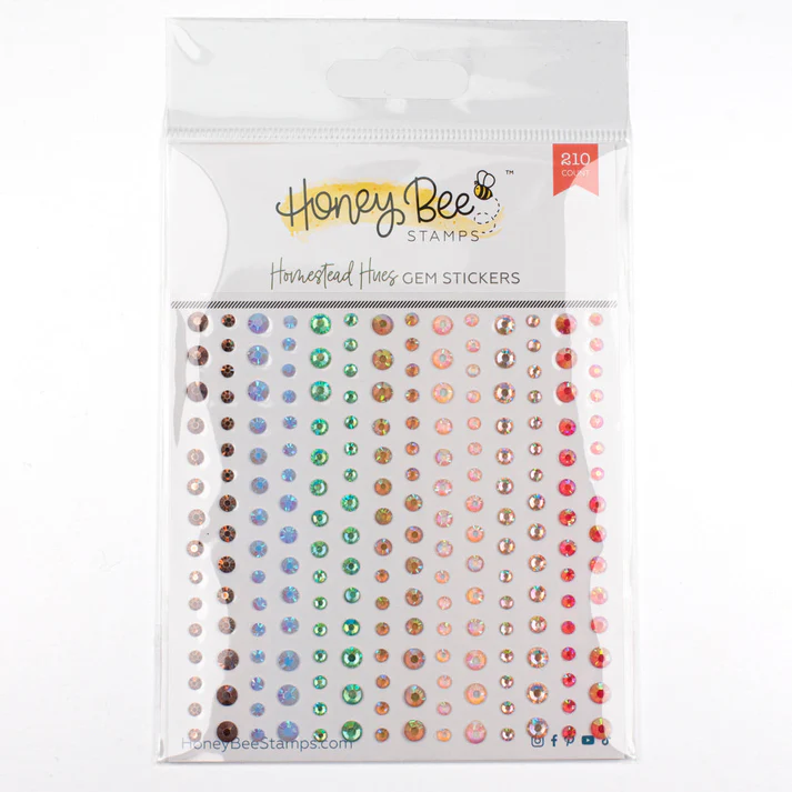 **NEW* - Honey Bee - Homestead Hues Gem Stickers - 210 Count