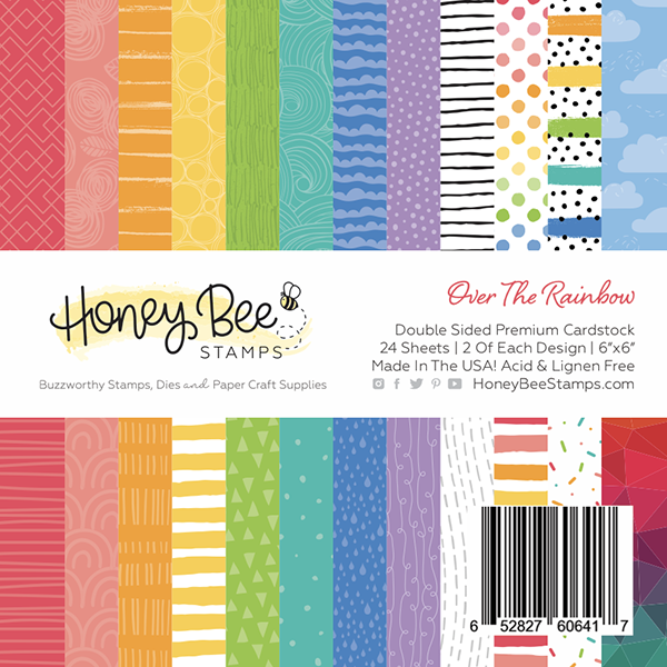 Honey Bee - Over The Rainbow | 6x6 Paper Pad | 24 Double Sided Sheets