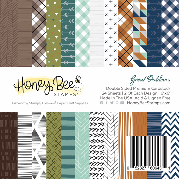 Honey Bee - Great Outdoors | 6x6 Paper Pad | 24 Double Sided Sheets