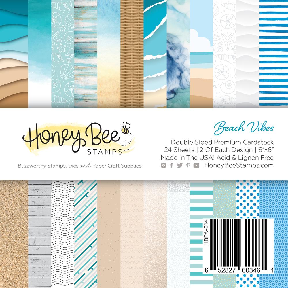 Honey Bee - Paper Pad 6x6 | 24 Double Sided Sheets | Beach Vibes