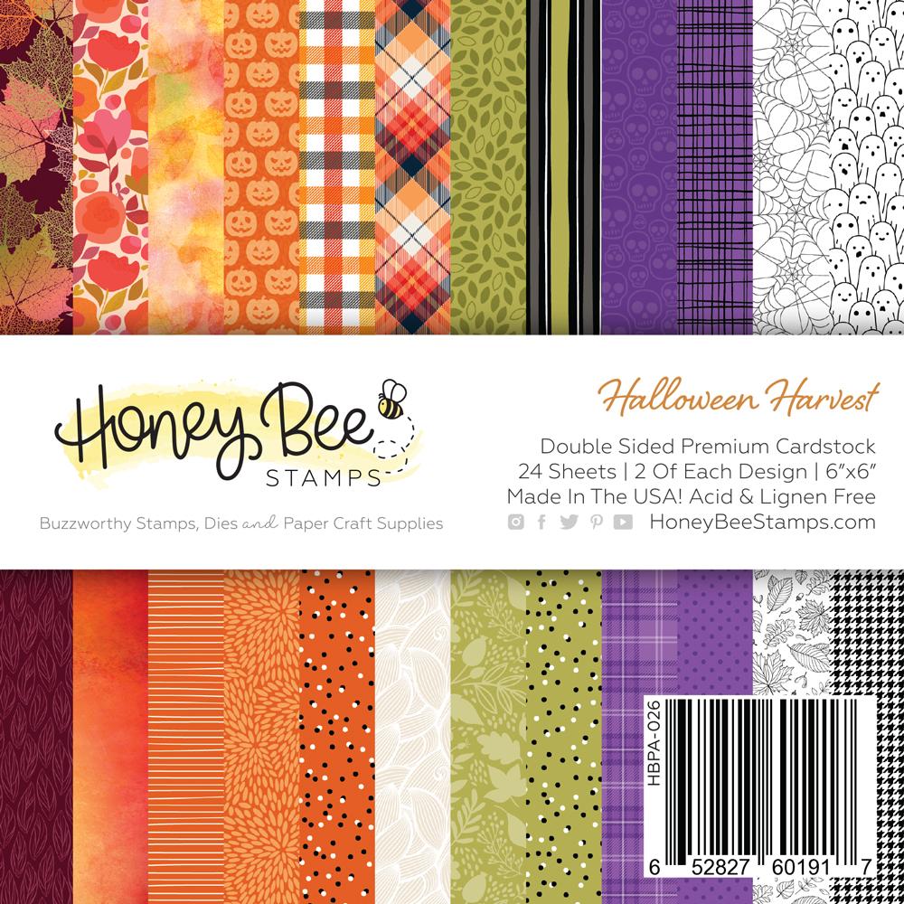 Honey Bee - Paper Pad 6x6 | 24 Double Sided Sheets | Halloween Harvest