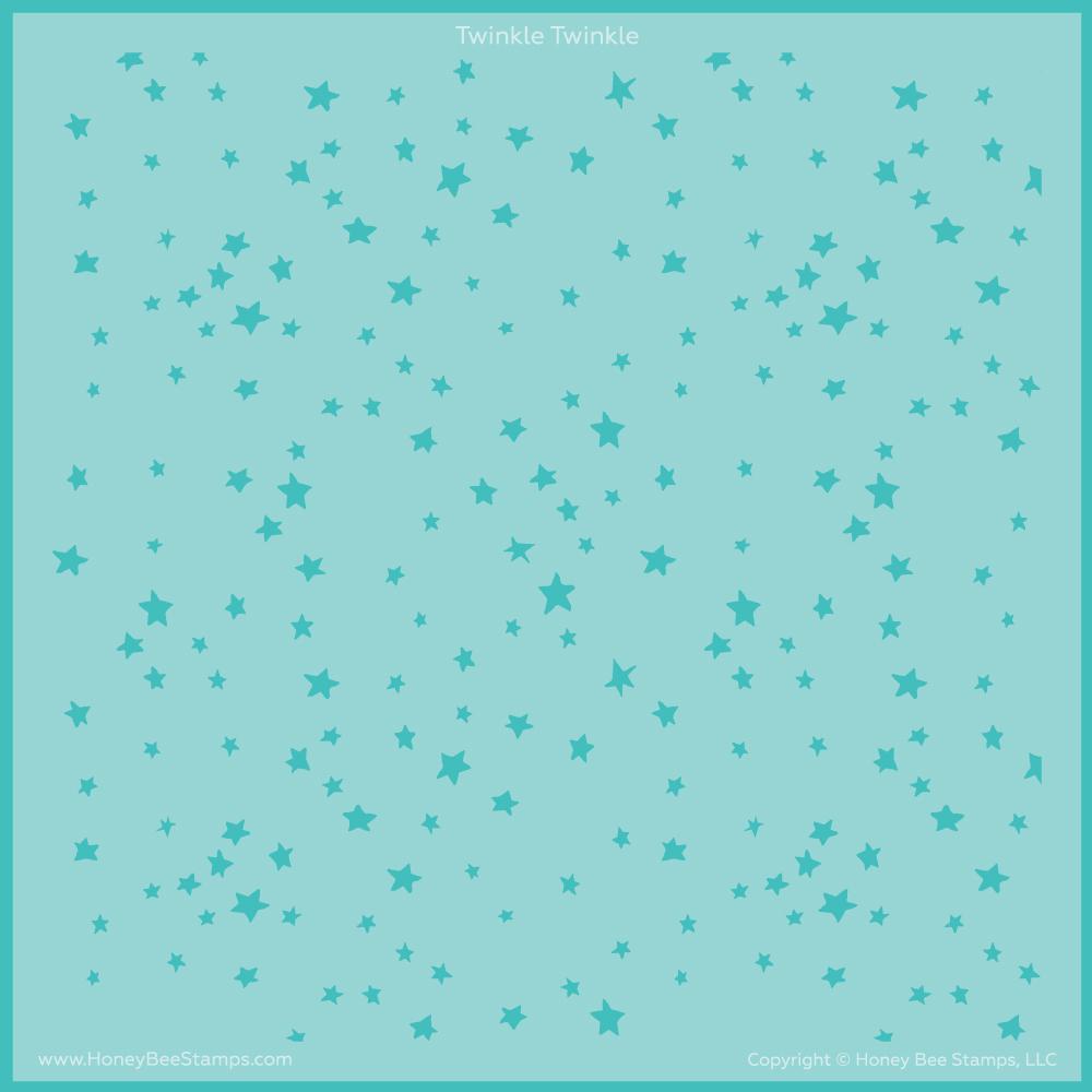 Honey Bee - Twinkle, Twinkle | Background Stencil