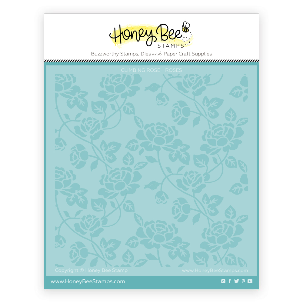 *NEW* - Honey Bee - Climbing Rose - Set Of 2 Layering Stencils