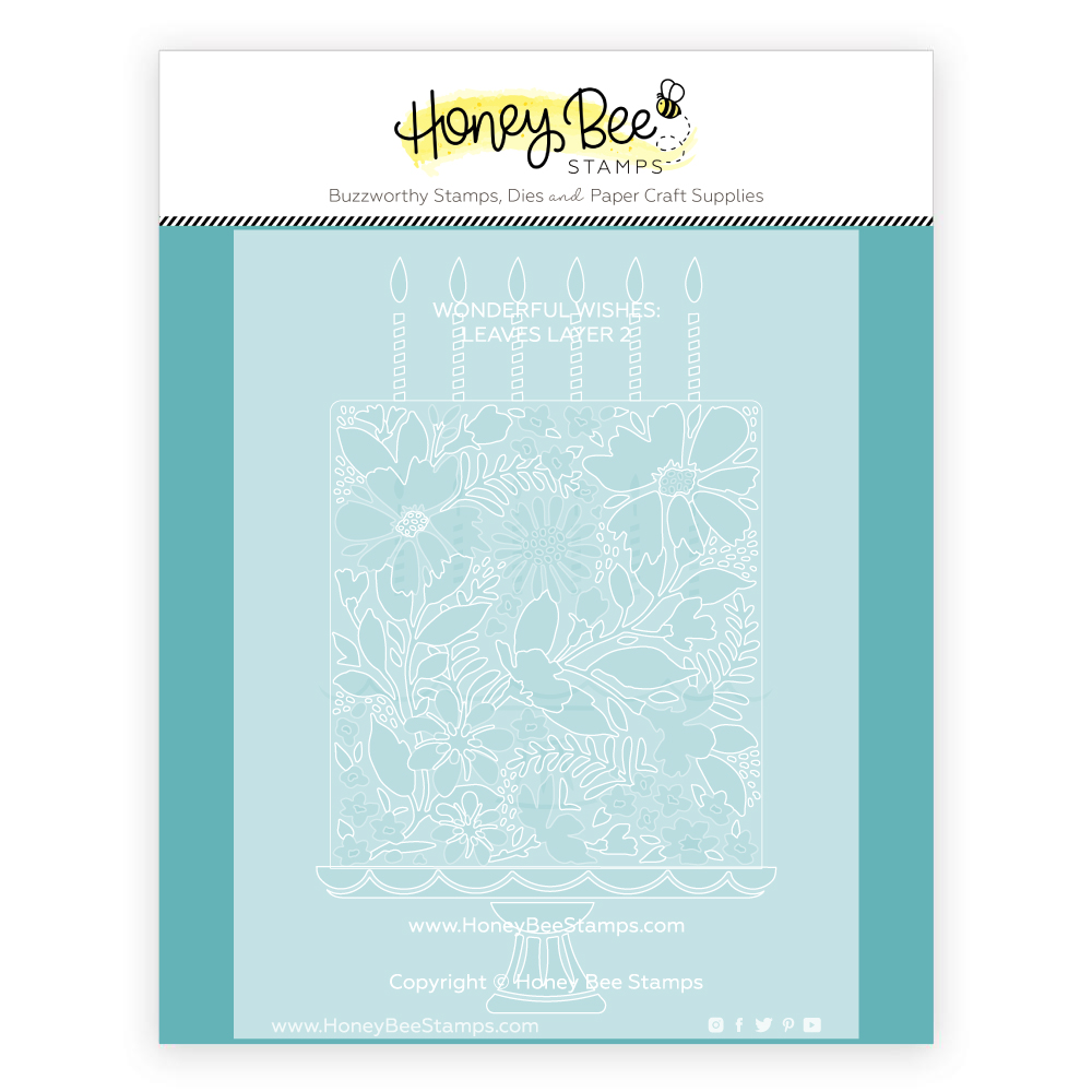 Honey Bee - Wonderful Wishes - Set of 6 Coordinating Stencils
