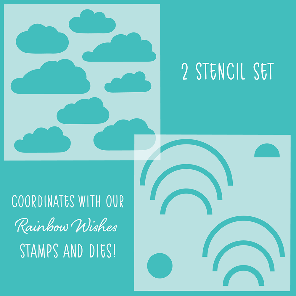 Honey Bee - Rainbow Wishes | Set of 2 Stencils