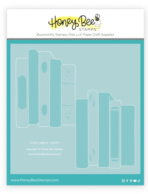 **NEW* - Honey Bee - Story Labels - Set of 2 - 6"x6" Layering Stencils