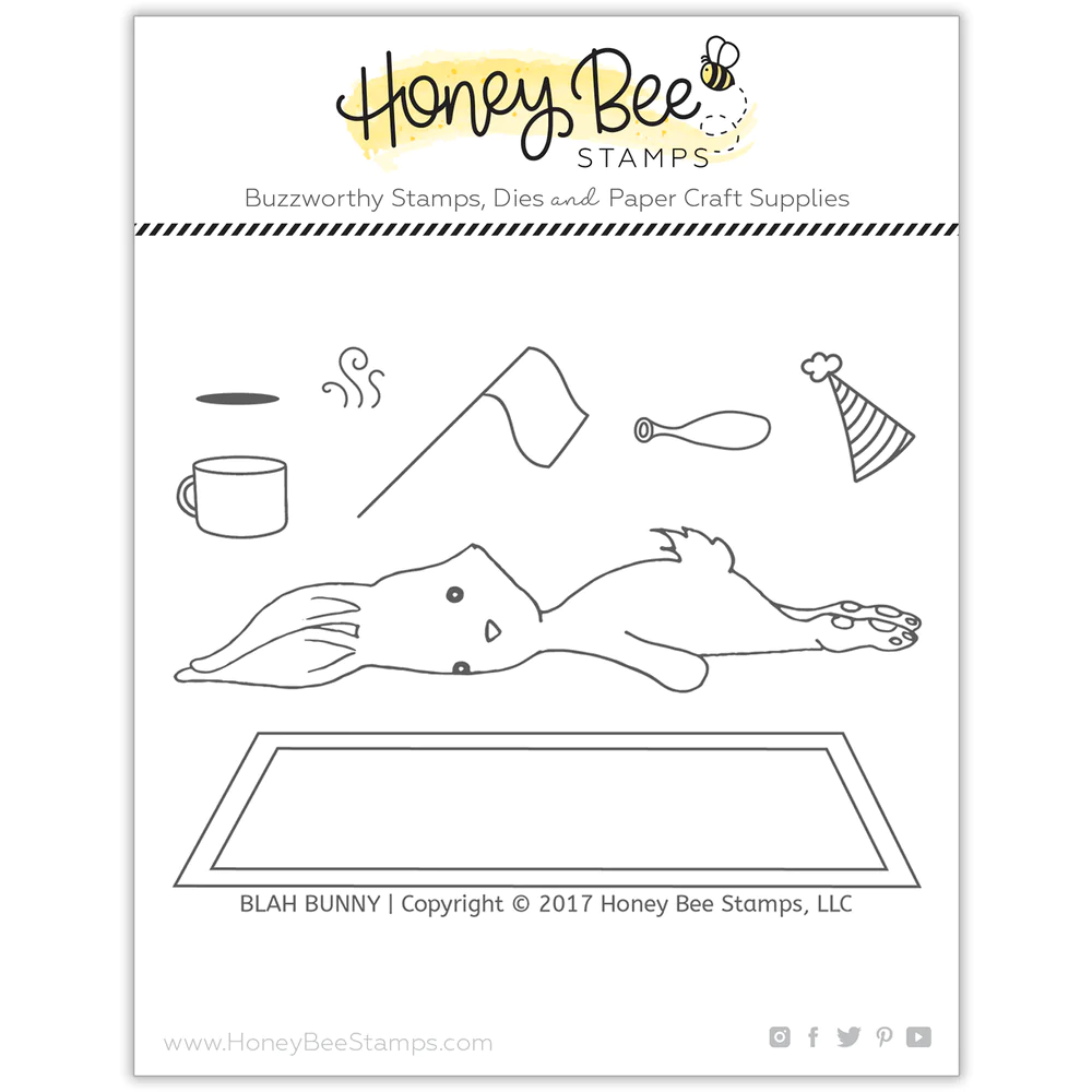 Honey Bee - Blah Bunny - 3x4 Stamp Set - RETIRING!