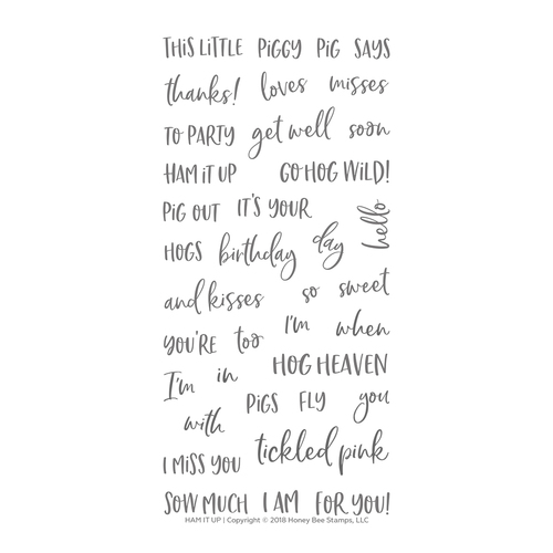 Honey Bee - Ham It Up | 4x8 Stamp Set