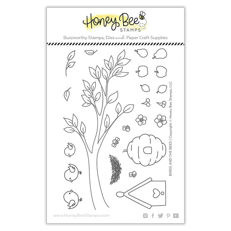 Honey Bee - Birds And The Bees | 4x6 Stamp Set