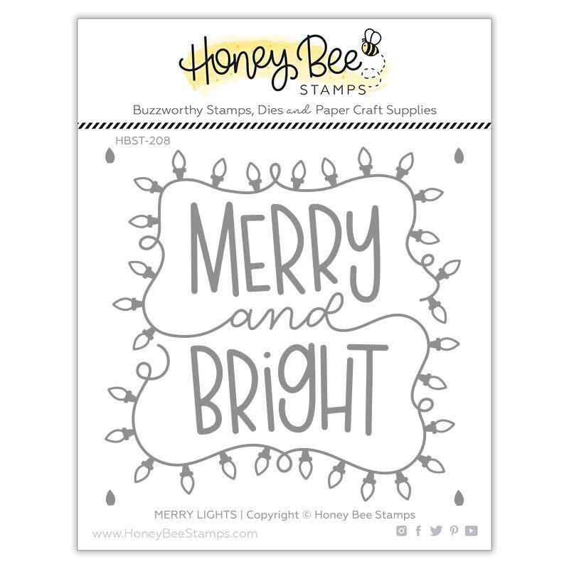 Honey Bee - Merry Lights | 4x4 Stamp Set