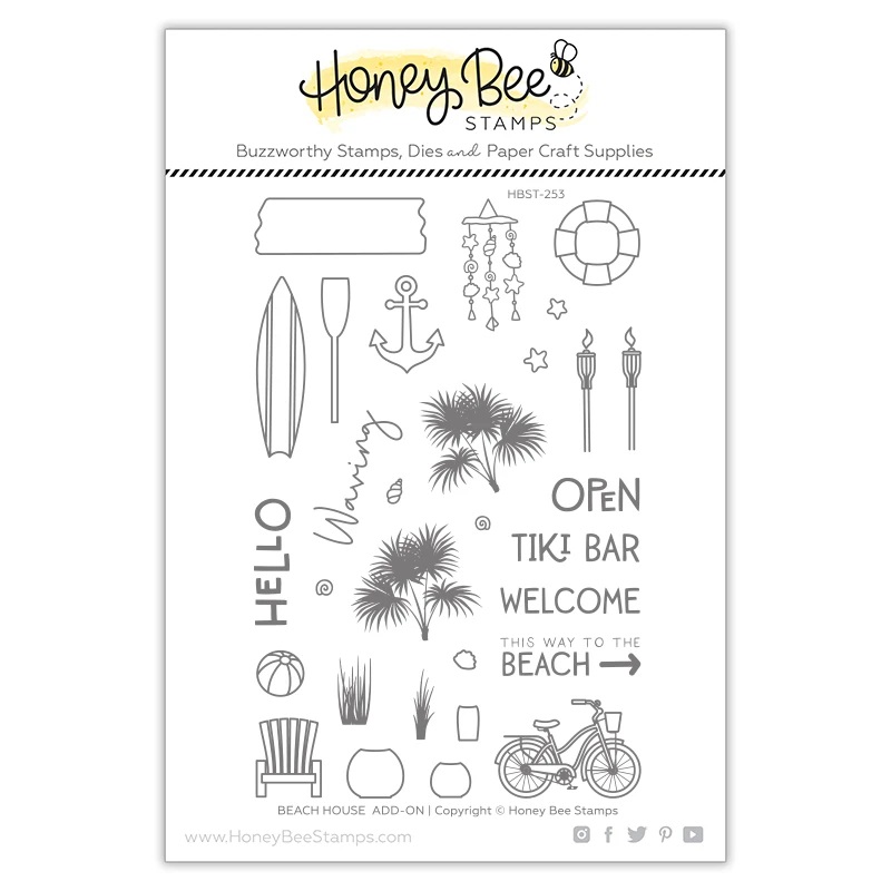 Honey Bee - Beach House Add-on | 4x6 Stamp Set