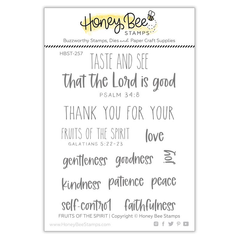 Honey Bee - Fruits Of The Spirit | 3x4 Stamp Set