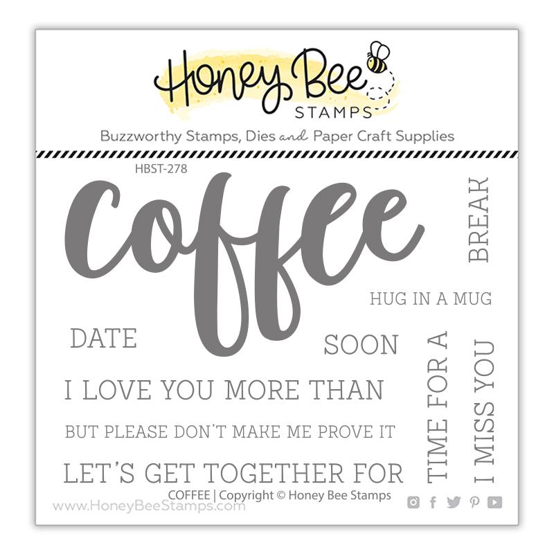 Honey Bee - Coffee | 3x4 Stamp Set