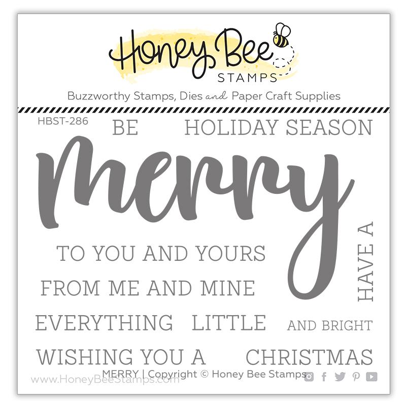 Honey Bee - Merry | 3x4 Stamp Set