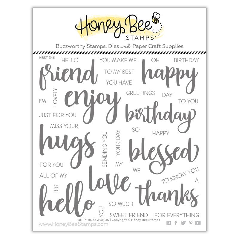 Honey Bee - Bitty Buzzwords | 6x6 Stamp Set
