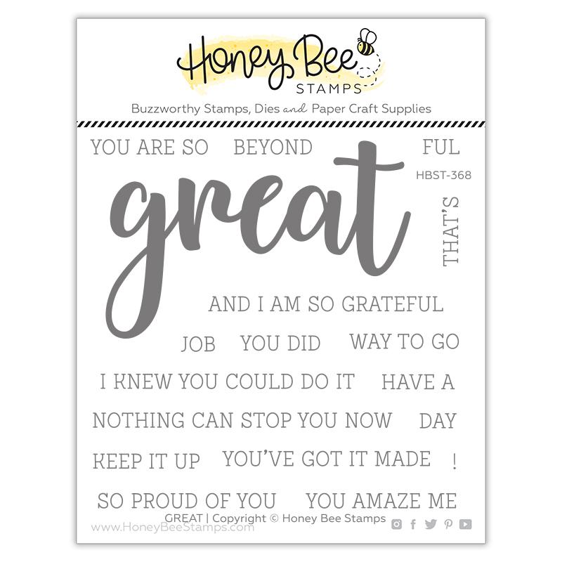 Honey Bee - Great | 4x4 Stamp Set