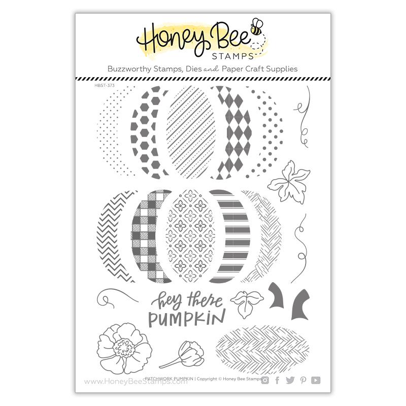 Honey Bee - Patchwork Pumpkin | 6x8 Stamp Set