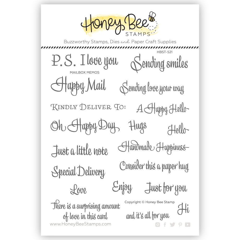 Honey Bee - Mailbox Memos 5x6 Stamp Set