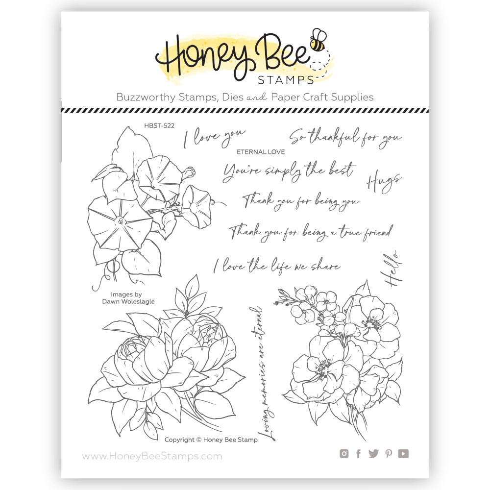 Honey Bee - Eternal Love 6x6 Stamp Set