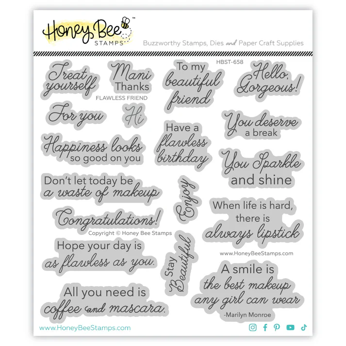 Honey Bee - Flawless Friend 6x6 Stamp Set
