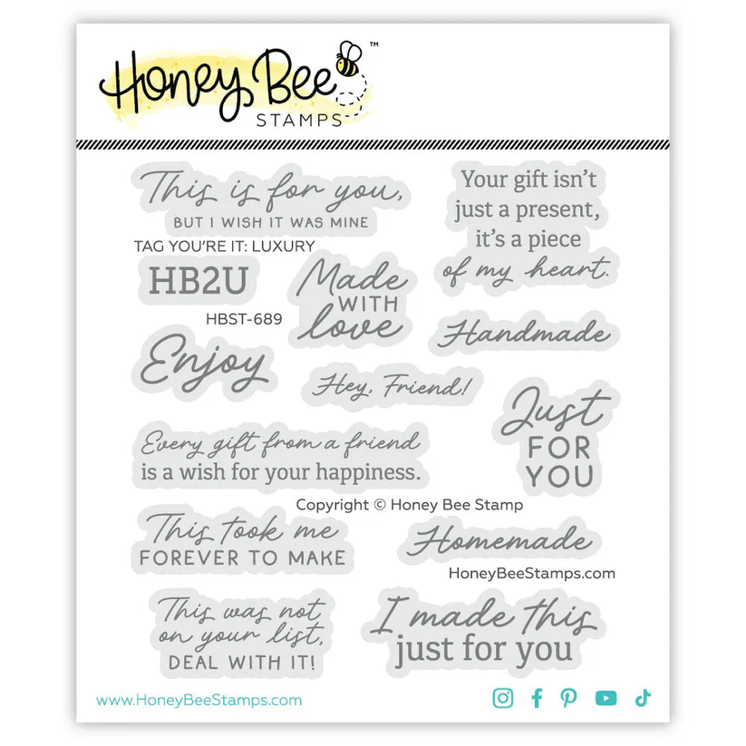 *NEW* - Honey Bee - Tag You're It: Luxury - 4x4 Photopolymer Stamp Set