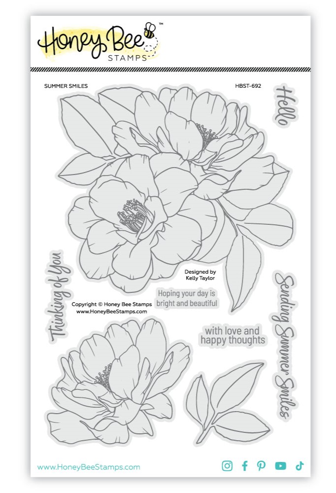 **NEW* - Honey Bee - Summer Smiles - 6x8 Photopolymer Stamp Set
