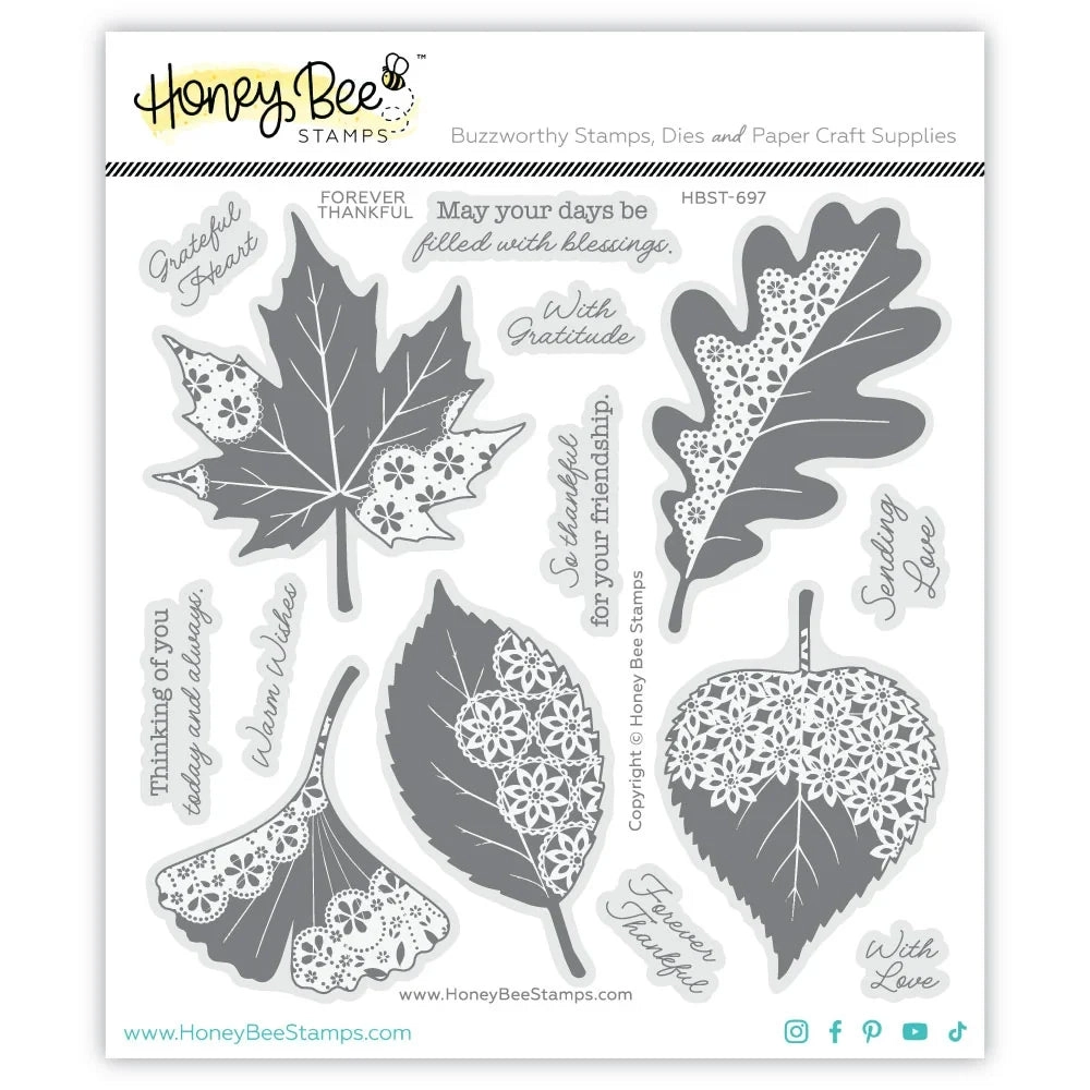 **NEW* - Honey Bee - Forever Thankful - 6x6 Photopolymer Stamp Set