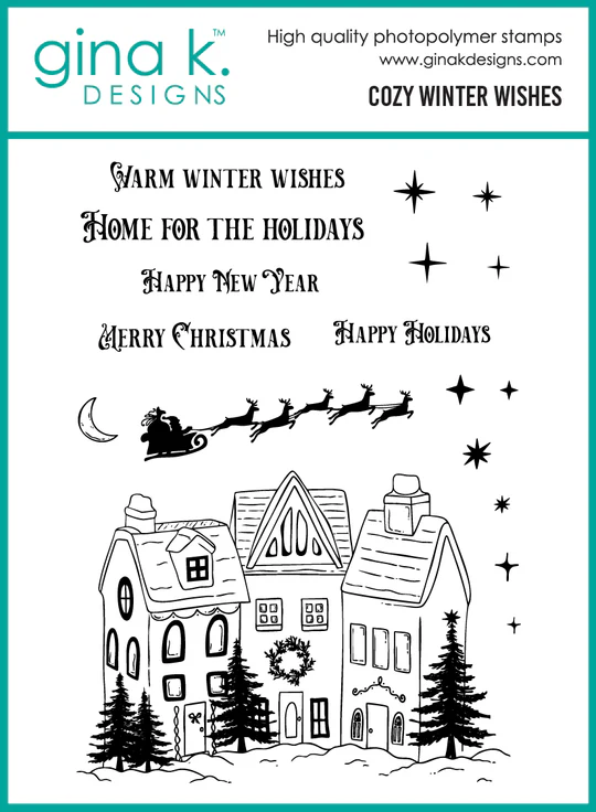 **NEW* - Gina K Designs - Cozy Winter Wishes - STAMPS