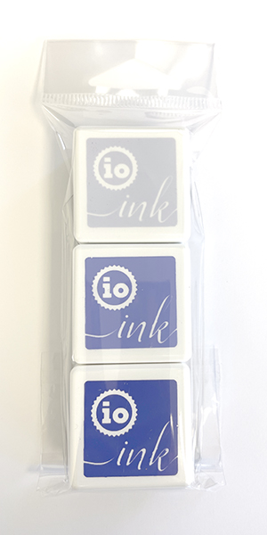 Impression Obsession - Ink Cube Trio - Shades of Blue