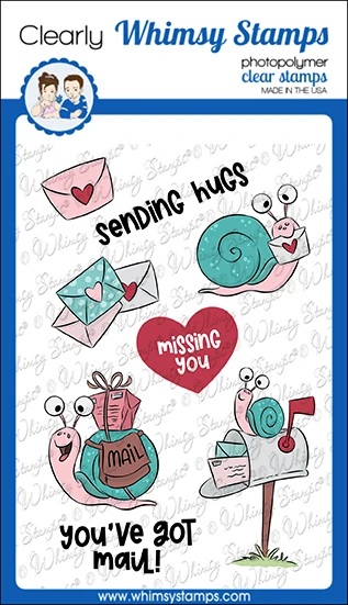 Whimsy Stamps - Snail Mail Clear Stamps