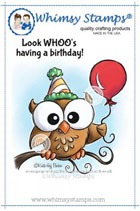 Whimsy Stamps - Look Whoo - Krista Heij-Barber