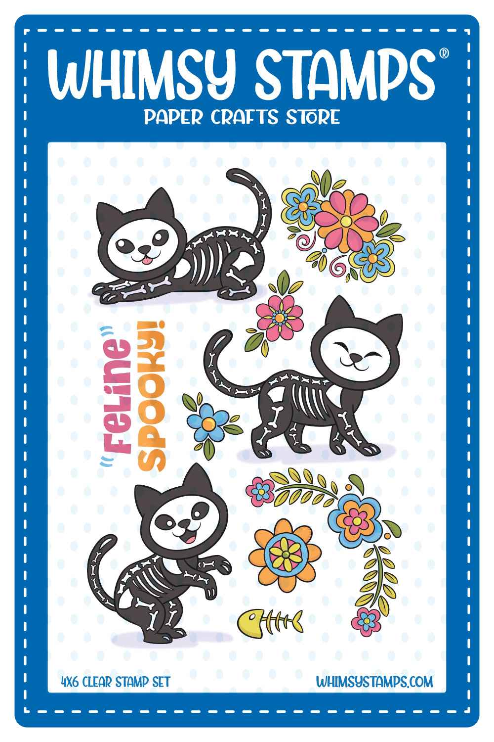 **NEW* - Whimsy Stamps - Feline Spooky Clear Stamps