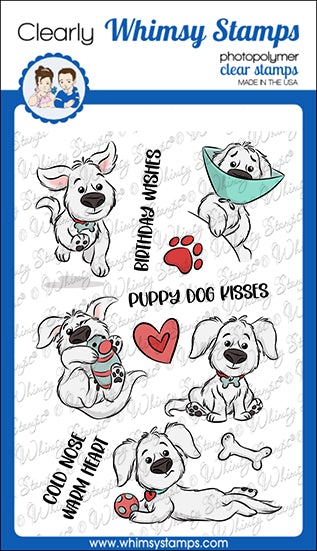 Whimsy Stamps - Puppy Dog Kisses Clear Stamps