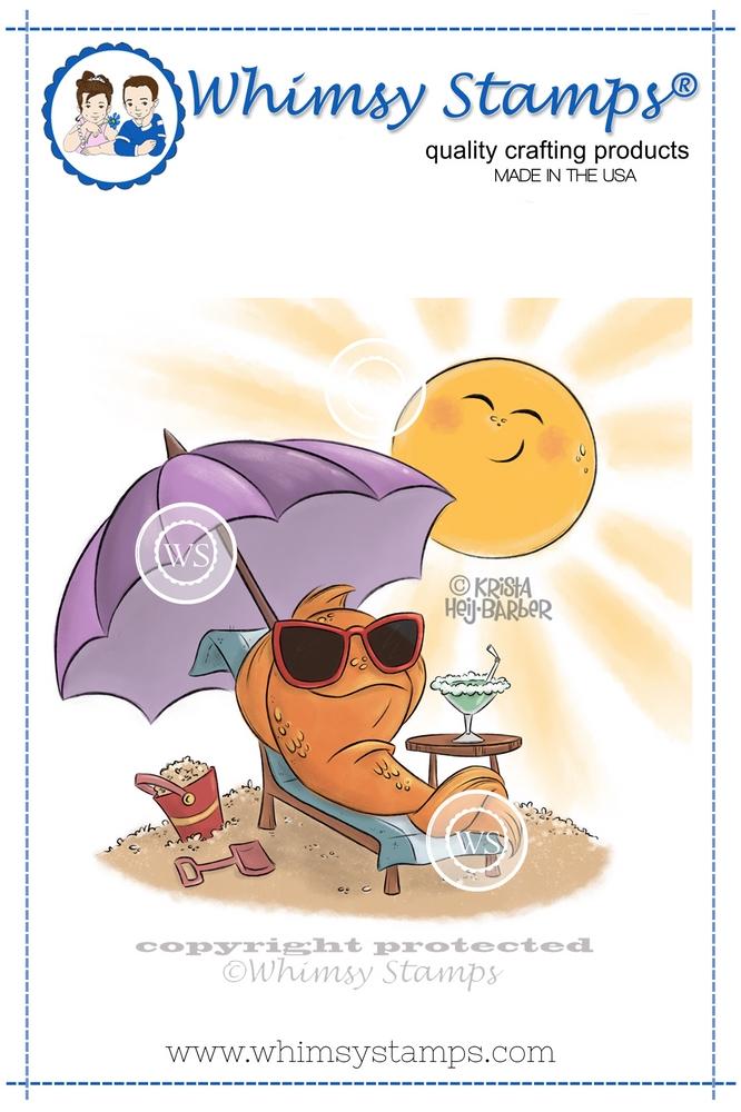 Whimsy Stamps - Fish in the Sun