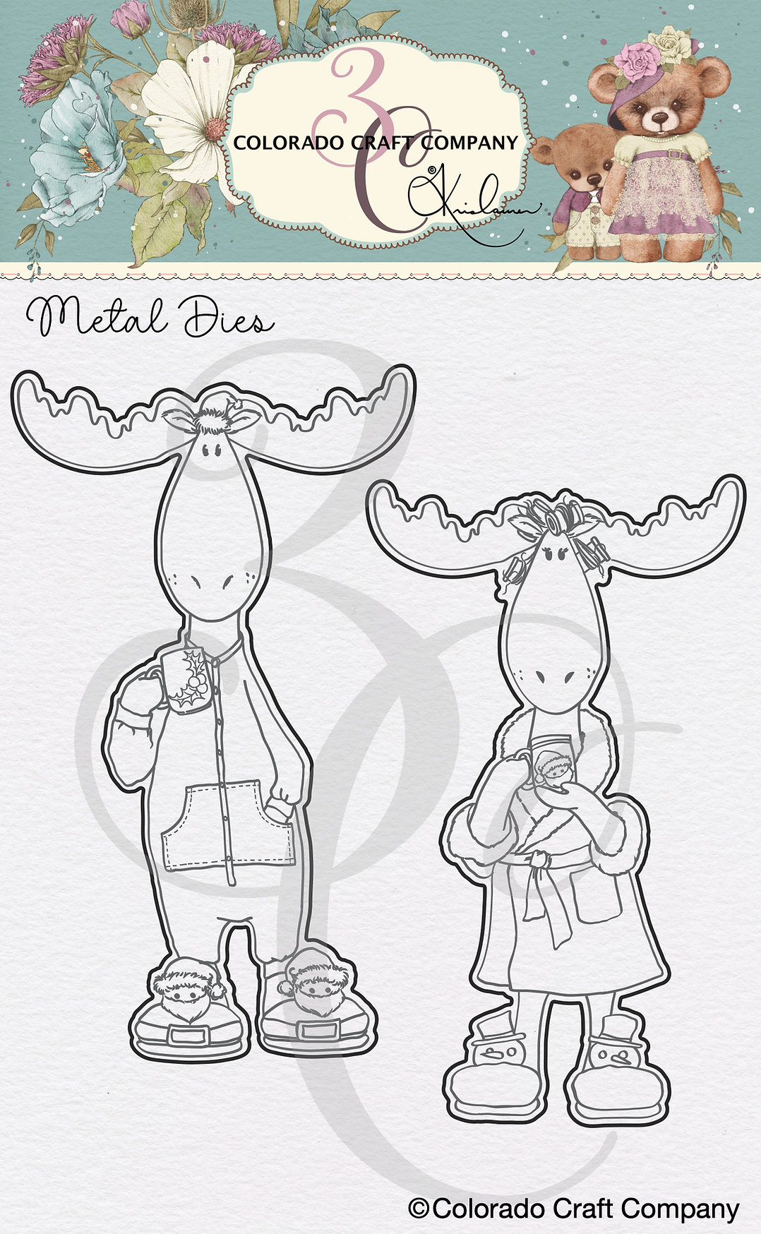 Colorado Craft Company - Kris Lauren~Merry Christmoose Dies