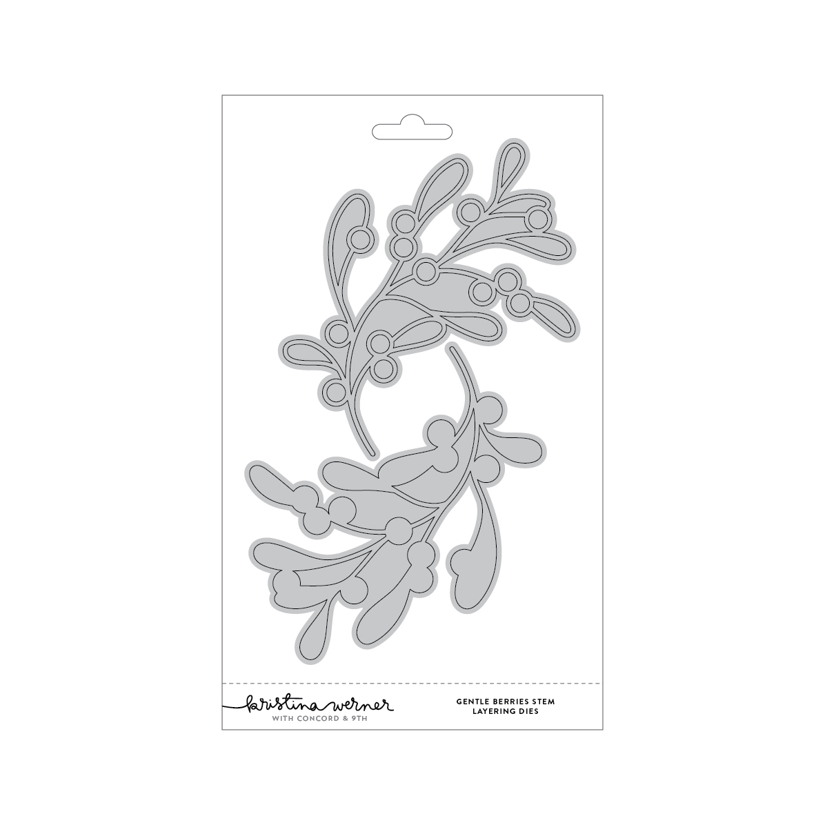 Concord & 9th - Gentle Berries Stem Layering Dies (set of 2)