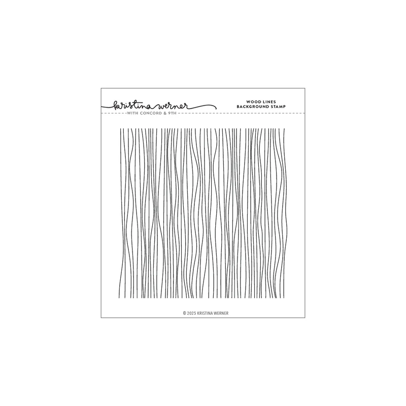Concord & 9th - Wood Lines Background Stamp (6 x 6)