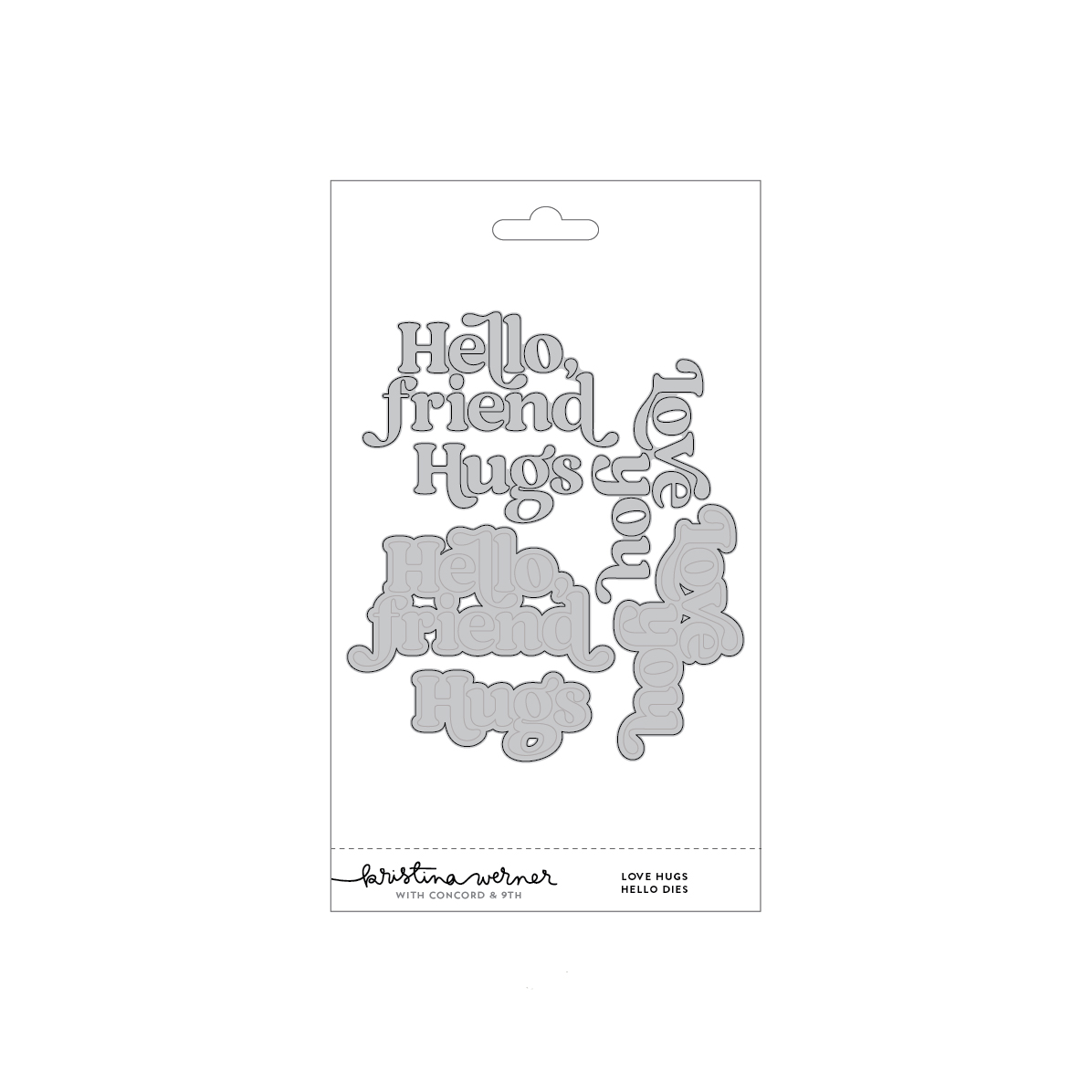 **NEW* - Concord & 9th - Love Hugs Hello Dies