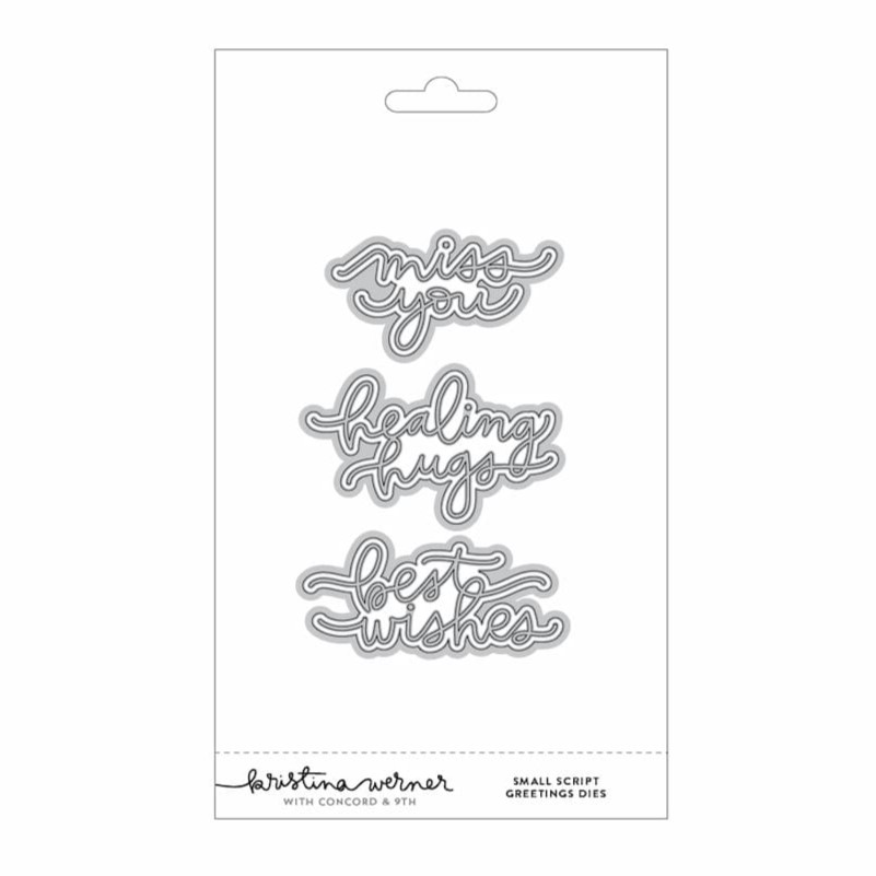 **NEW* - Concord & 9th - Small Script Greetings Dies