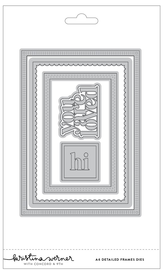 **NEW* - Concord & 9th - A6 Detailed Frames Dies