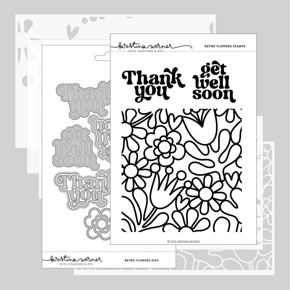 **NEW* - Concord & 9th - Retro Flowers Bundle
