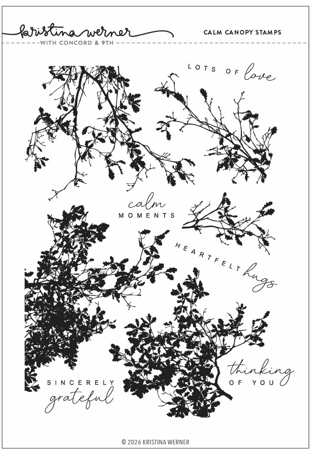 *NEW* - Concord & 9th - Calm Canopy Stamp Set (6 x 8)