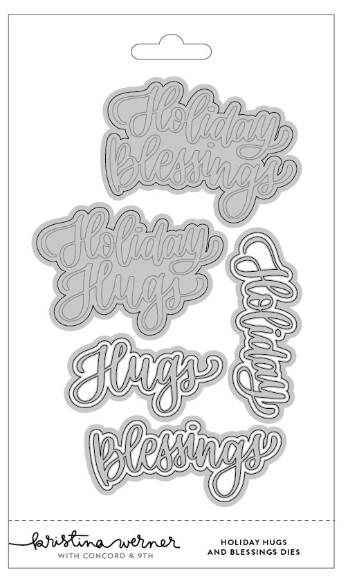 **NEW* - Concord & 9th - Holiday Hugs and Blessings Dies
