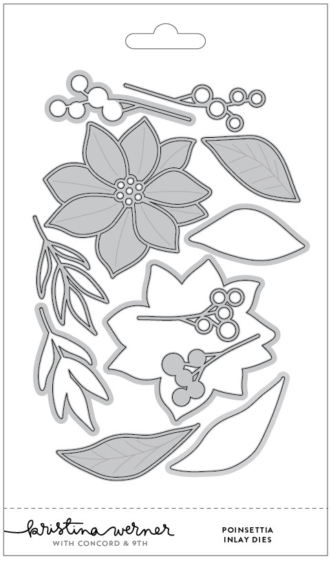 **NEW* - Concord & 9th - Poinsettia Inlay Dies