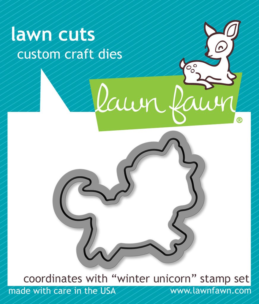 Lawn Fawn- Lawn Cuts -  winter unicorn