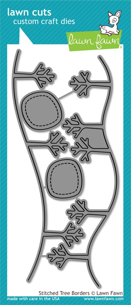 Lawn Fawn- Lawn Cuts -  stitched tree borders