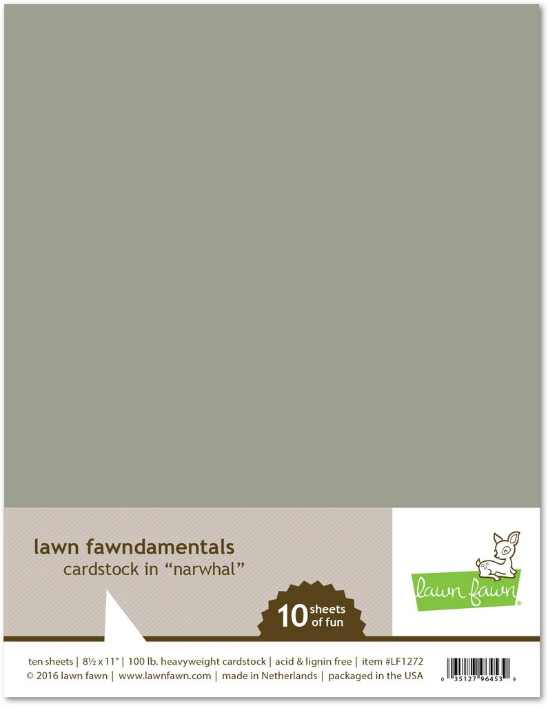 Lawn Fawn- narwhal cardstock