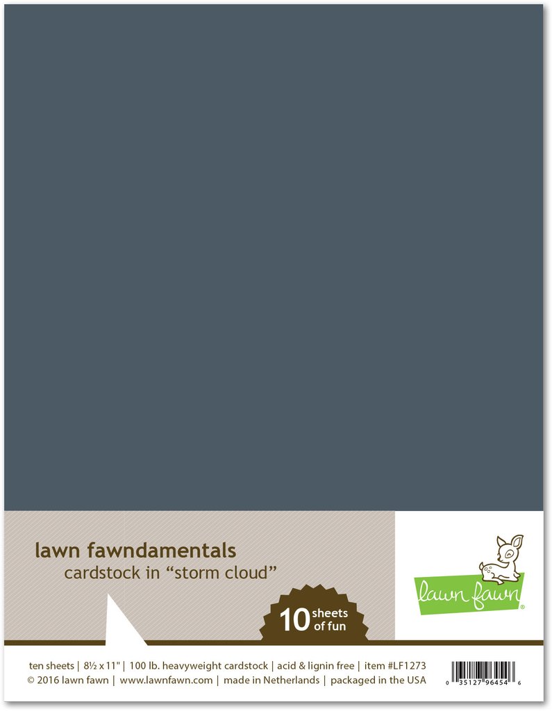 Lawn Fawn- storm cloud cardstock